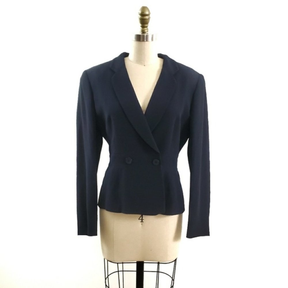 Giorgio Armani Le Collezioni Peplum Waist Jacket
